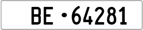 Trailer License Plate